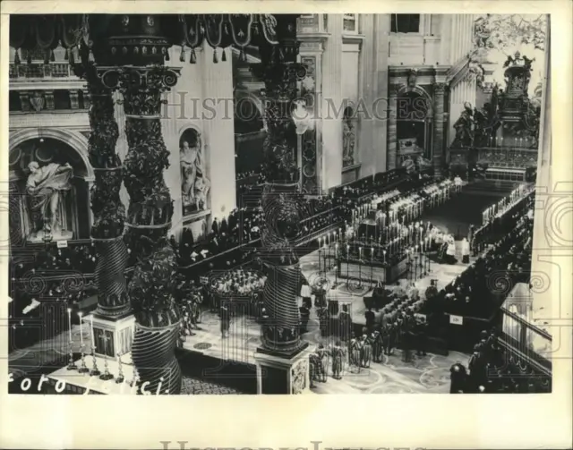 1939 Press Photo Mass for the late Pope Pius XI at St. Peter's Cathedral in Rome