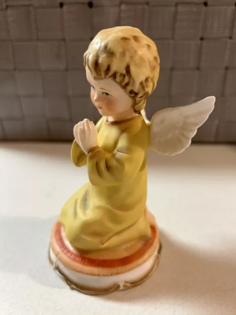 Gorham “The Guardian Angel” Praying Figure In Yellow By Maruri HTF RARE VTG 3