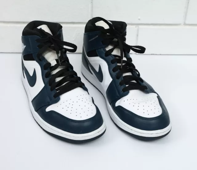 Nike Air Jordan 1 Mid Armory Navy basketball shoes size 12