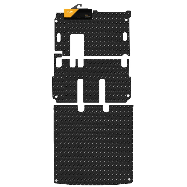 FITS VW T5 Shuttle Full Rear LWB 20032019 3MM Rubber Heavy Duty Rear Mats 3 Pc £80.99 PicClick UK