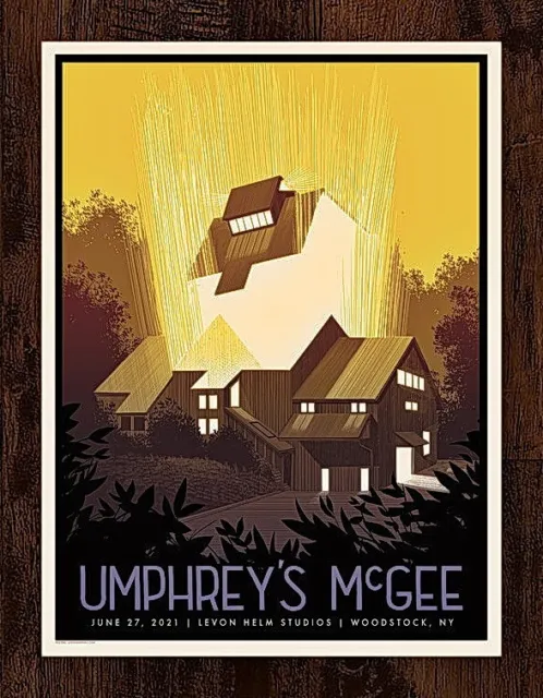 Umphrey's McGee June 2021 Woodstock, NY Gig Screen Print AP 18x24