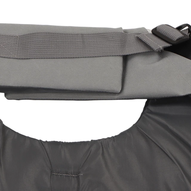 Traje de baño flotante para perro gris de alta flotabilidad para mascotas hebilla de liberación rápida