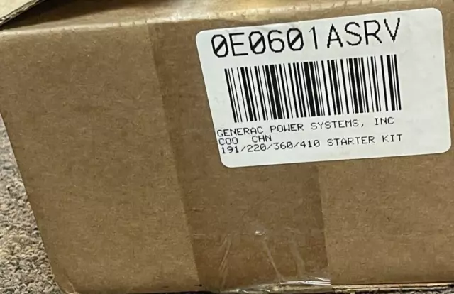 Generac 0E0601ASRV 191-220-360-410 Starter Kit