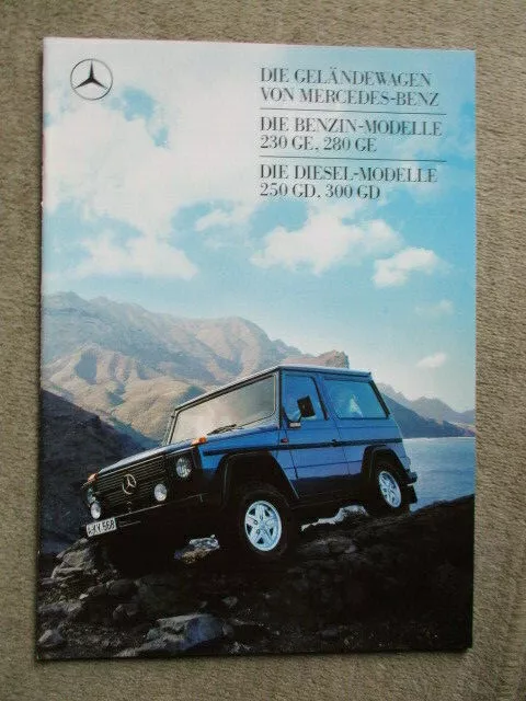 Mercedes Benz 230GE 280GE W460 250GD 300GD  brochure catalogue 1/1988