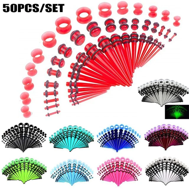 Ohrringe Schmuck für Body Piercing AcrylEar Gauge Taper und Plug-Stretching