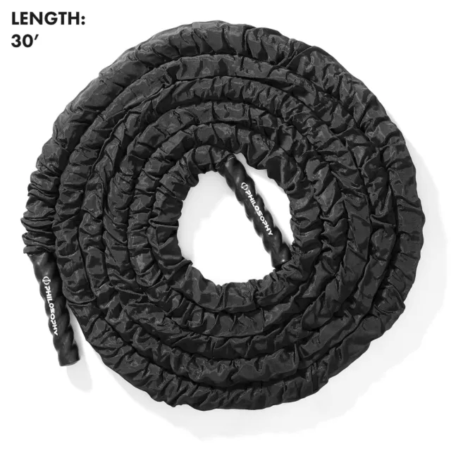 Gym Exercise Battle Rope with Cover with Anchor Kit 3