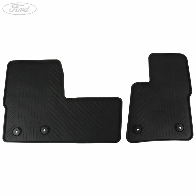 GENUINE FORD TRANSIT Tourneo Custom Front Rubber Floor Mats Auto 2016