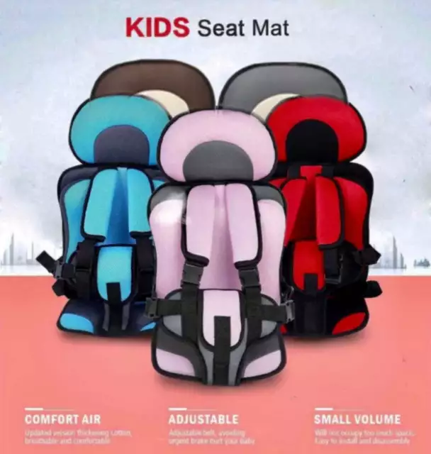 Child Car Seat Safety Mat for 2 Years to 12 Years old Breathable Adjustable
