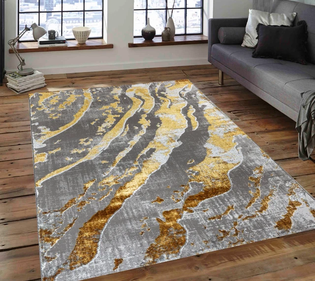 Living Room Large Rugs Bedroom Hallway Runner Round Shiny Rug Carpet, Azra