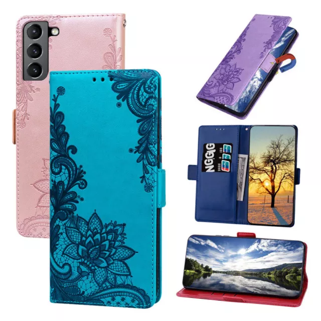 Cober Funda Cartera For Samsung Galaxy S23 S22 S21 S20 Ultra Moda Lujo Protector