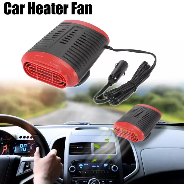 24V 150W Car Heater Heating Fan Windscreen Window Defroster Demister Black Red
