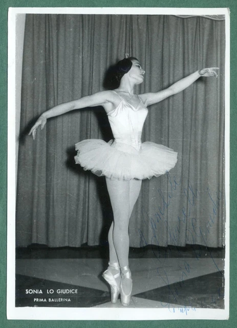 AUTOGRAFO di SONIA LO GIUDICE-é Stata La 1^ BALLERINA del SAN CARLO