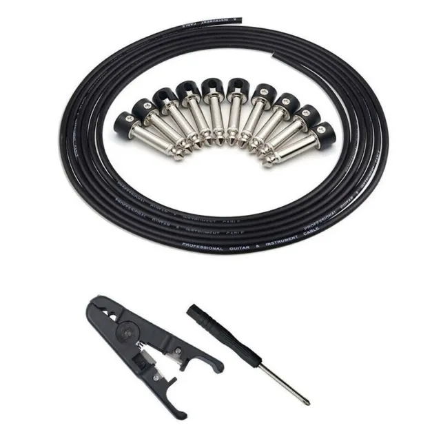 Solderless Connectors Guitar Cable Diy Guitar Pedal Patch Cable Kit S8P7