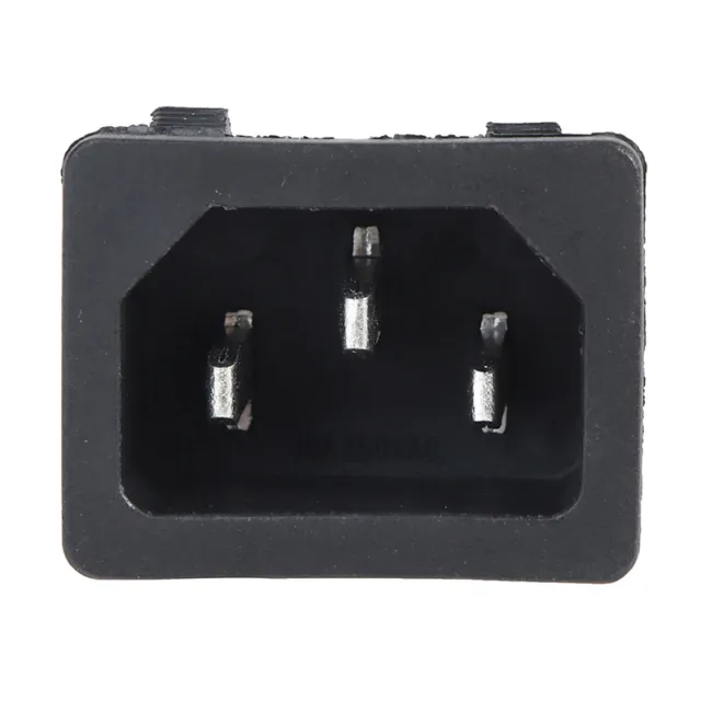 AC Socket 3 Pin 250V Rocker Switch 10A Inlet Plug Connector  Socket M.zy