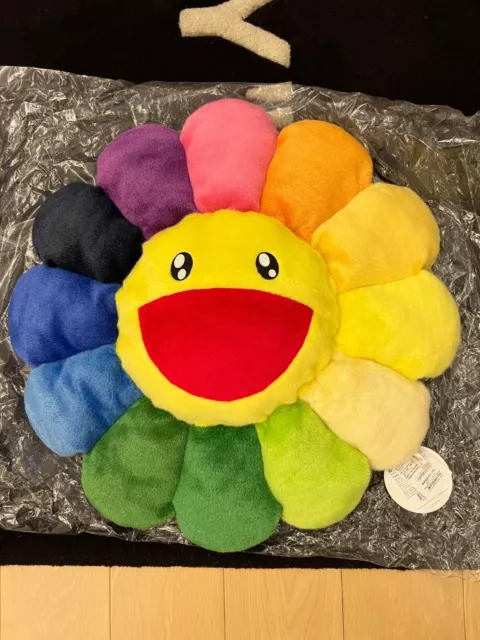 Takashi Murakami Flower Plush 60 СМ Rainbow Yellow Classic Pillow