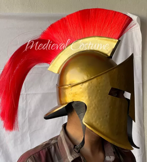 Medieval Greek Roman 300 Spartan Helmet King Leonidas Movie Warrior Battle Prop