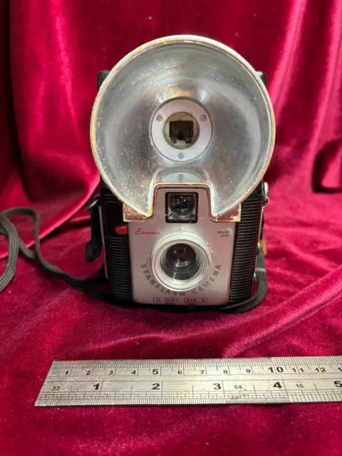 Kodak Brownie Starflash camera, 127 film, 13 color, B&W, 1950-1960