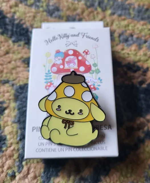 Sanrio Pompompurin Mushroom Enamel Pin Blind Box Hello Kitty