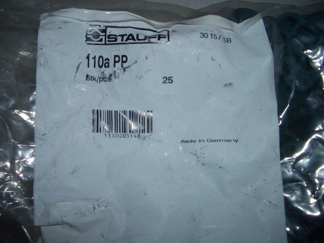 25 paia corpo fascetta STAUFF 110a PP taglia 1a a costine | polipropilene NUOVO