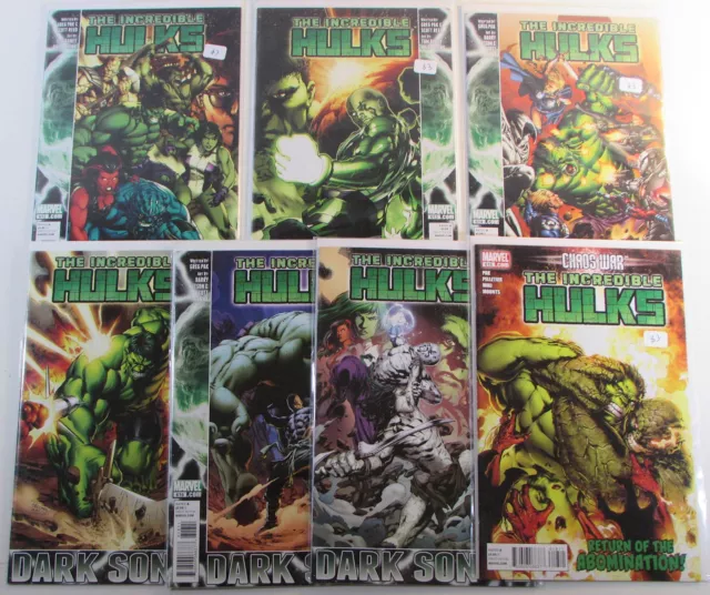 Incredible Hulks Lot of 7 #612,613,614,615,616,617,618 Marvel (2010) Comics