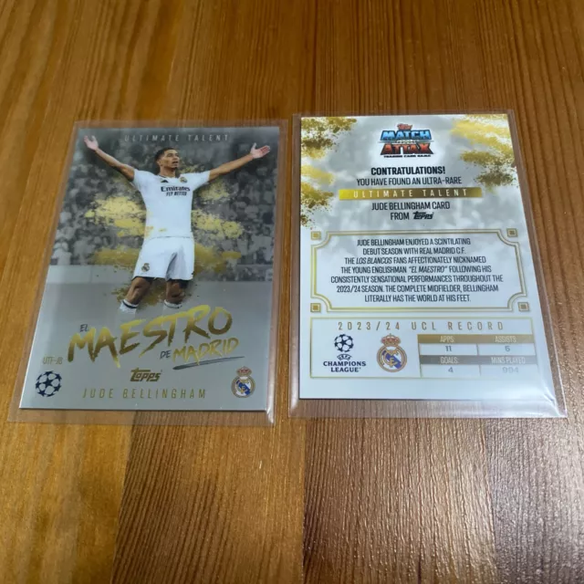 TOPPS MATCH ATTAX 2025 Jude Bellingham Ultimate Talent El Maestro