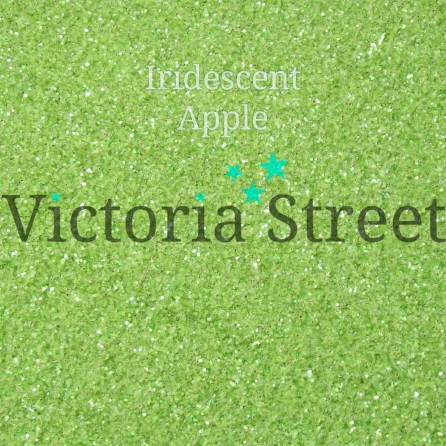 Victoria Street Glitter - Iridescent Apple - Fine 0.008" / 0.2mm Light Green