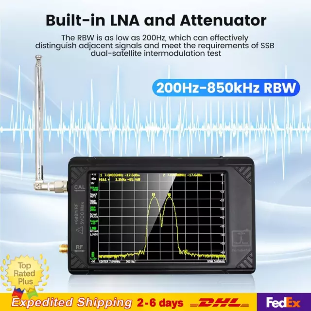 Spectrum Analyzer For TinySA ULTRA 4" 100kHz-5.3GHz Handheld Signal Generator