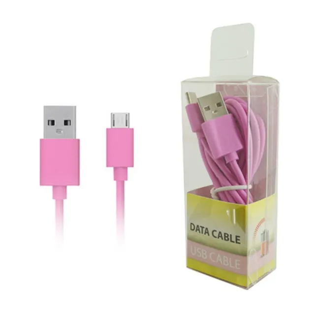 Pink Color USB Sync Data Charger 5 feet Cable Micro-USB Connector Cord Wire