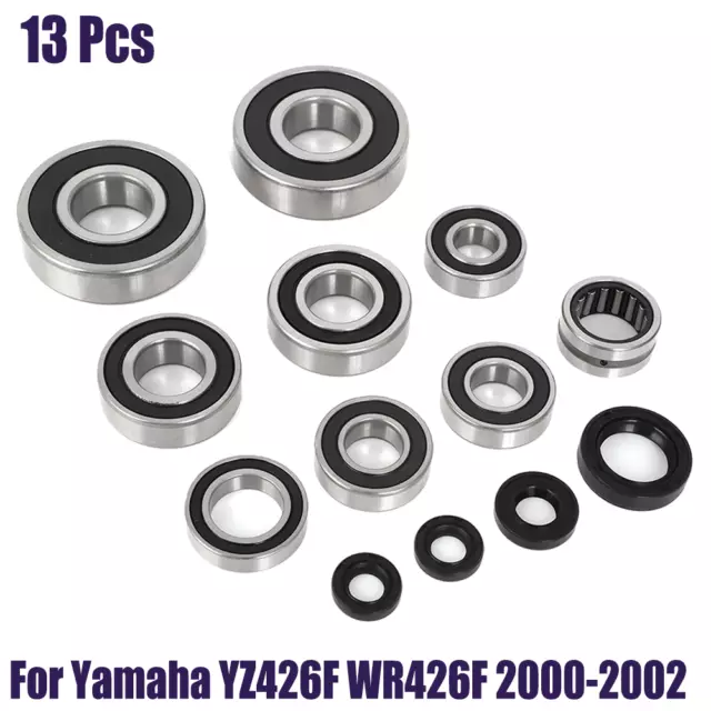 For Yamaha YZ426F WR426F 00-02 Crank Shaft and Transmission Bearings & Seals Kit