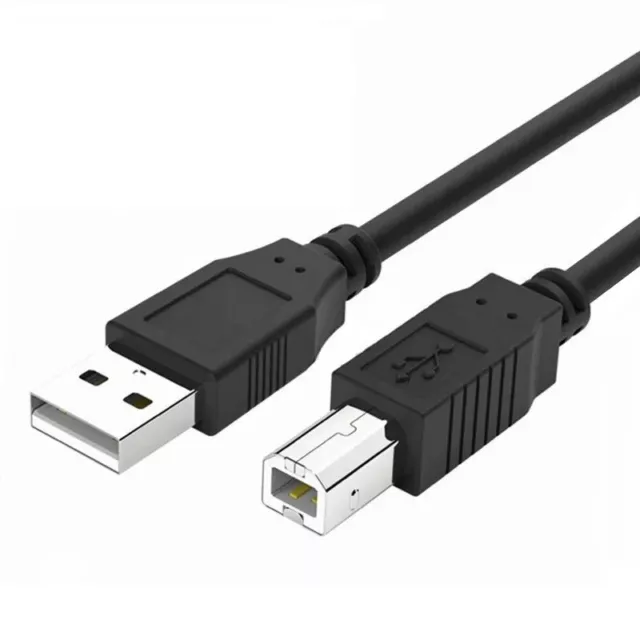 USB 2.0 High Speed Cable Printer Lead A to B Plug 24AWG 25cm/50cm/1m/2m/3m