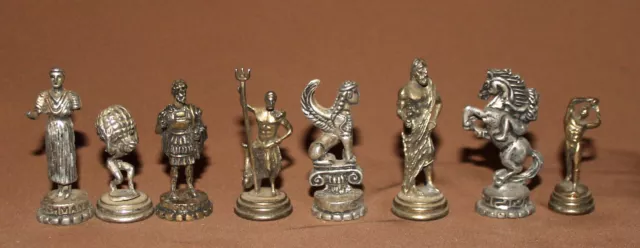 Vintage Lot 8 Metal Mythology Deity Gods Figurines