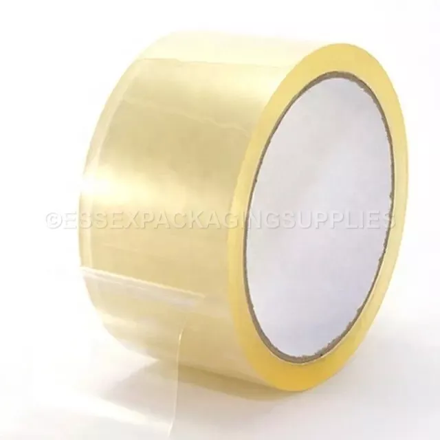 LONG LENGTH PACKING TAPE STRONG - BROWN / CLEAR / FRAGILE 48mm x 66M PARCEL TAPE 2