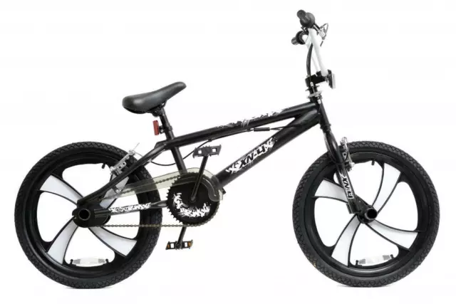 XN BMX Bike Mens Boys Freestyle BMX 20" MAG Wheel Gyro Black White Adult XN-4-20