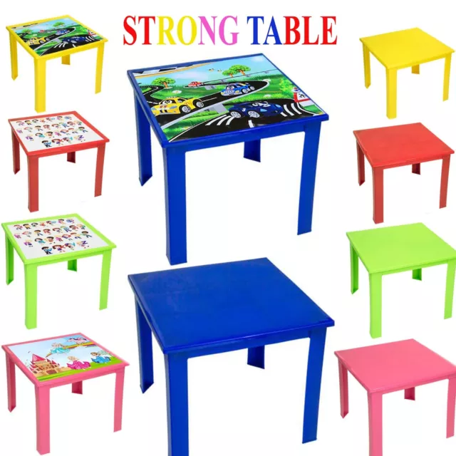 Kids Children Plastic Table Strong High Quality Suitable For Outdoor