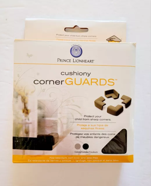 Prince Lionheart 4 Pack Cushiony Furniture Corner Guards Brown New in Box