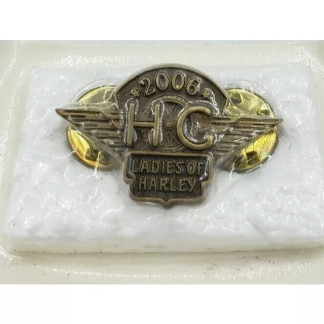 2006 Hog Harley Davidson Owners Group Ladies Of Harley Lapel Vest Pin Pinback