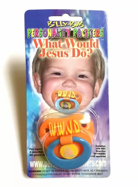 Religious What Would Jesus Do Baby Binky WWJD Pacifiers Personality Pacifiers