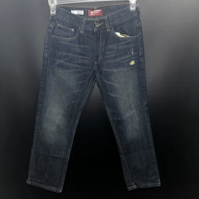 AriZona Jean Co Youth Boys Sz 10 Husky Original Straight Denim Jeans