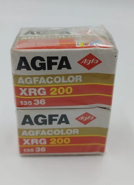 2 × AGFA Agfaccolor XRG200 135/36 EMBALAJE ORIGINAL