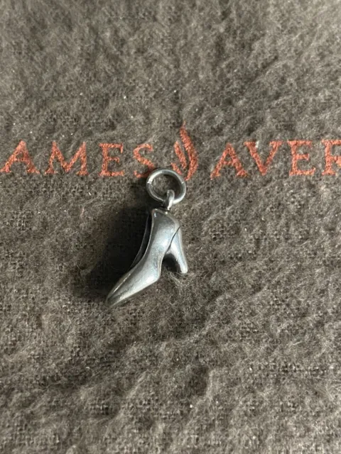 James Avery Retired High Heel Shoe Charm Sterling Silver