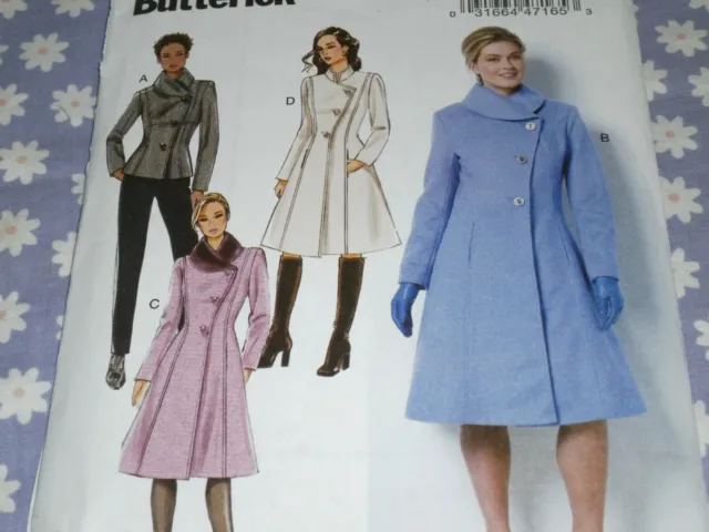 Butterick 6497 Misses/Petite Loose Fitting Jacket & Coat Pattern-Uncut-8-16