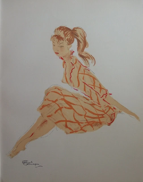 Jean-Gabriel DOMERGUE Fabienne - Huile sur panneau Signée - Moderne