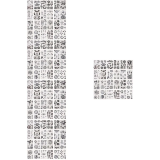120 Sheets Tatuaggi Retrò Adesivi Tatuaggio Mandala Decorazioni Vegetali Corpo