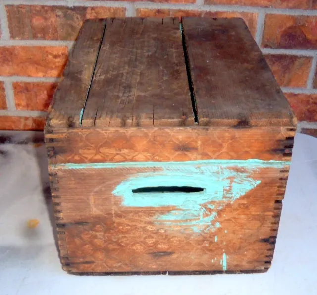 Antique Atlas Powder Co Explosive Gelatin Wooden Box Lid 4