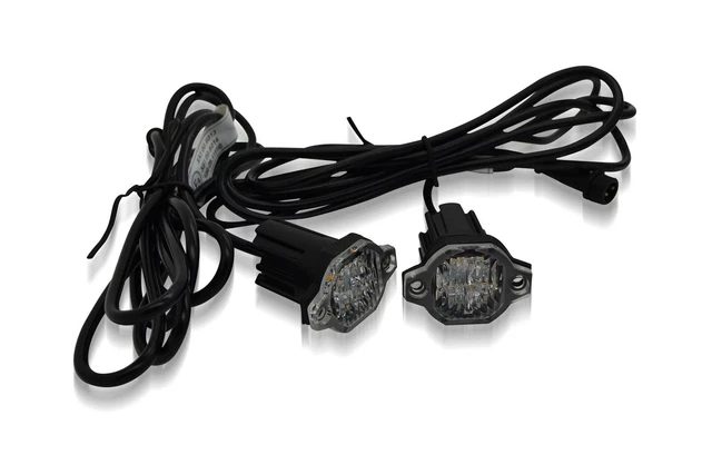12/24v Ambra Strobo LED Montaggio di Superficie (Bullonati) a Filo Lampeggiante