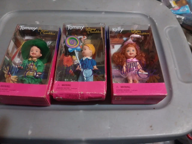 1999 Barbie The Wizard of Oz Tommy/Kelly as Lollipop/Mayor/Lullaby Munchkin NRFB
