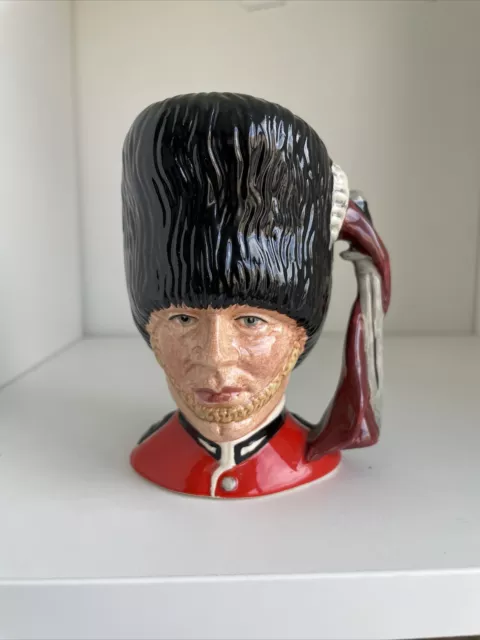 Royal Doulton Small Character Toby Jug The Guardsman D6771 Stanley J Taylor