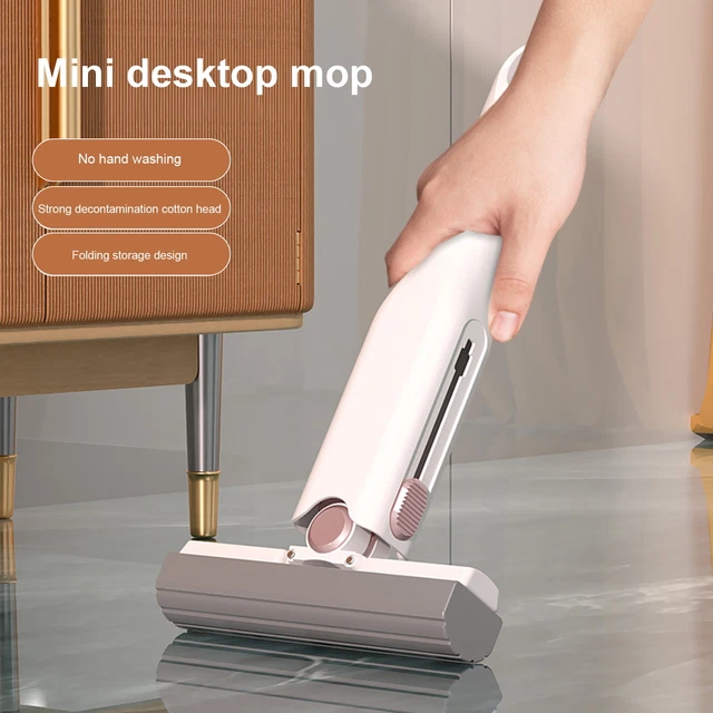 Mini Mop Effective Multifunctional Portable Self-Squeezing Sponge Mop Thickened