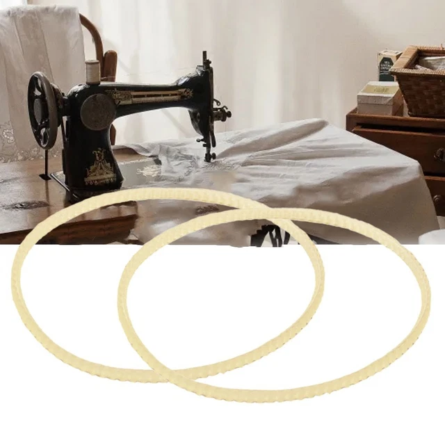 Courroie cuir pour machine à coudre à pédale + agrafe - Écolaines