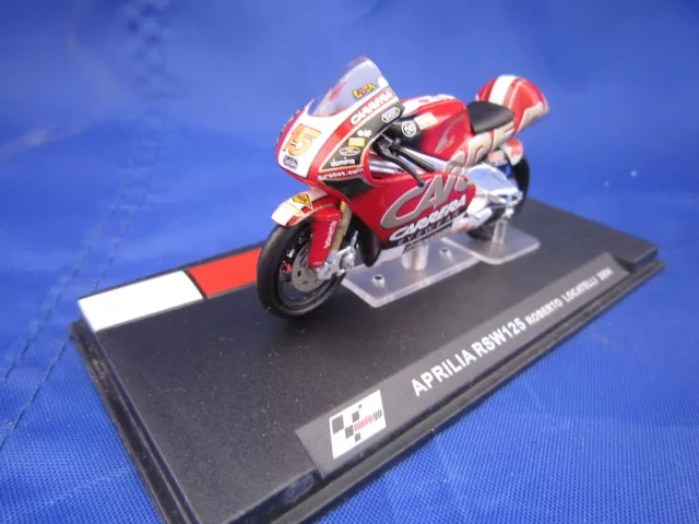 V834 Altaya Ixo Moto Gp Aprilia Rsw125 Roberto Locatelli 2004 1/24 En Boite